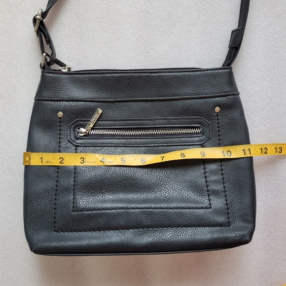 Roots Black Crossbody Bag with Adjustable Strap - Picture 12 of 13